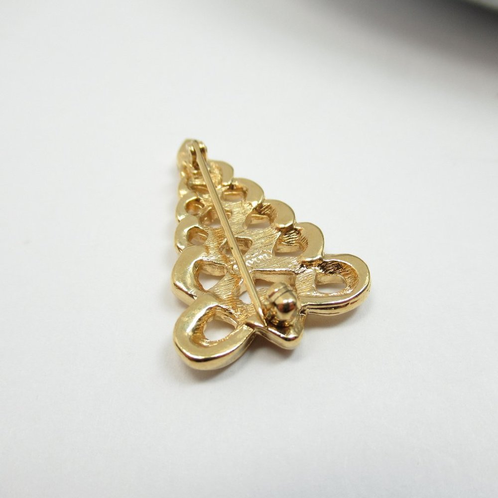 Avon Ribbon tree Brooch - Picture 4 of 10